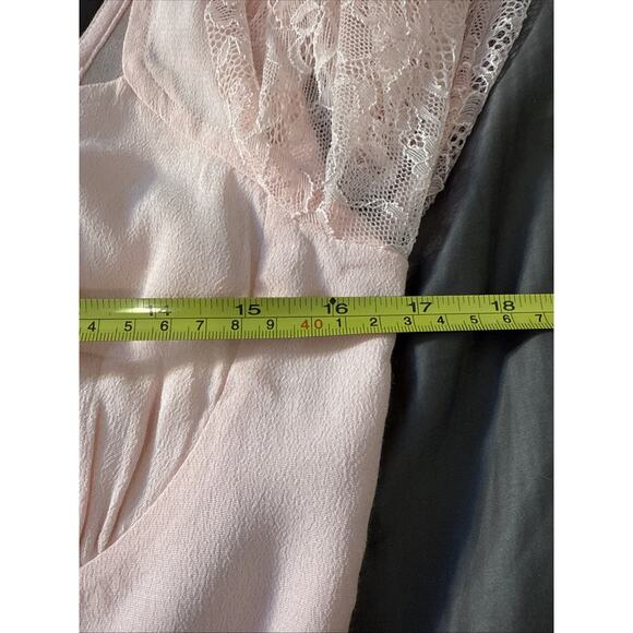 -TOP WOMEN Crop Wild Fable Size Med Lace Long Sleeves Pink C 17” L 19” SL 26” - Picture 8 of 10